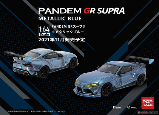 1/64 Toyota GR Supra Pandem GR Supra Metallic Blue