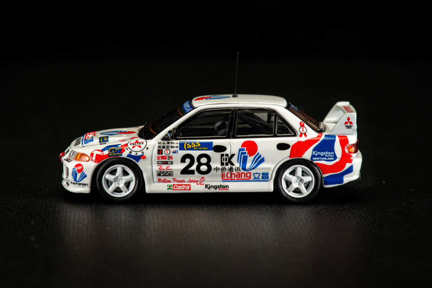 1/64 Mitsubishi Lancer Evolution III Hong Kong Beijing 555 Rally 1996 - #28