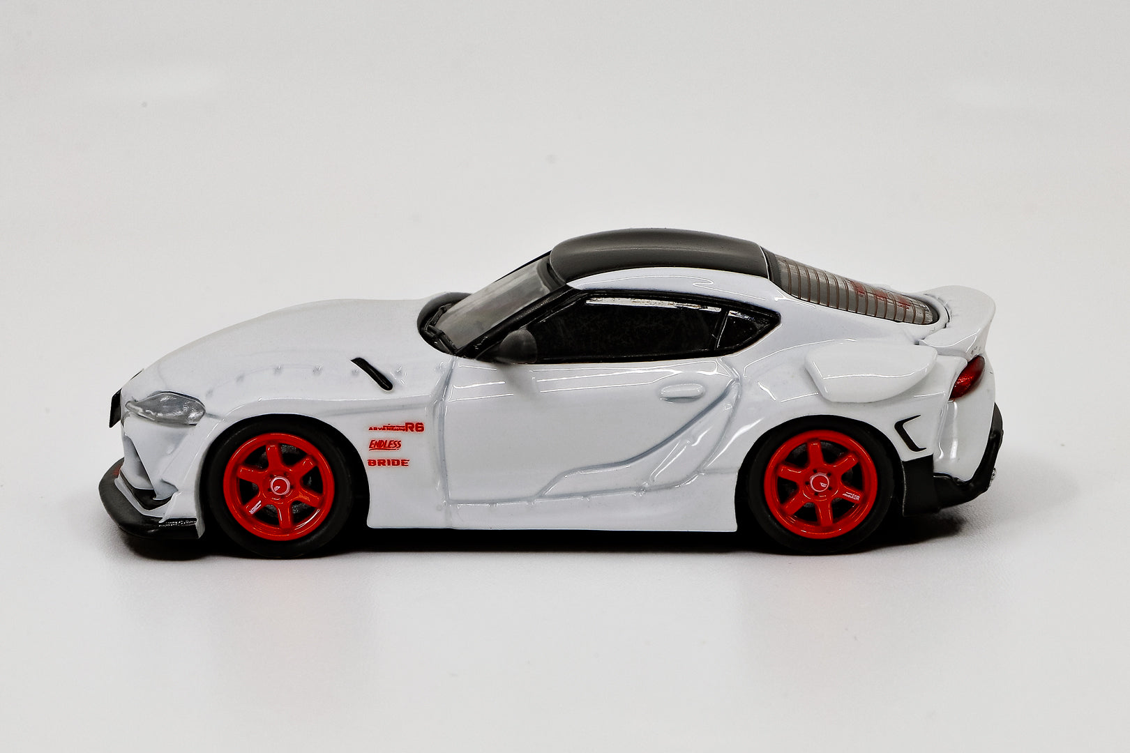 1/64 Toyota GR Supra, HKS GR Supra - White – Pop Race