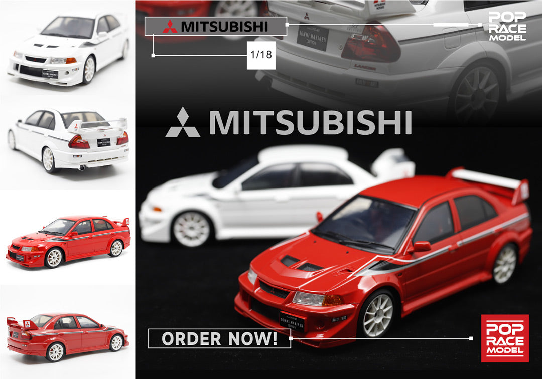 **PRE ORDER** - 1/18 Mitshubishi Evolution 6.5 Tommi Makinen Edition - Red