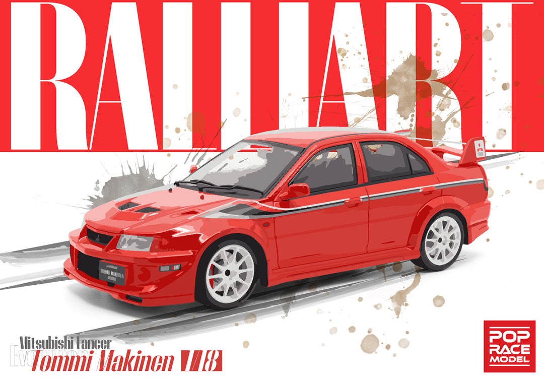 **PRE ORDER** - 1/18 Mitshubishi Evolution 6.5 Tommi Makinen Edition - Red