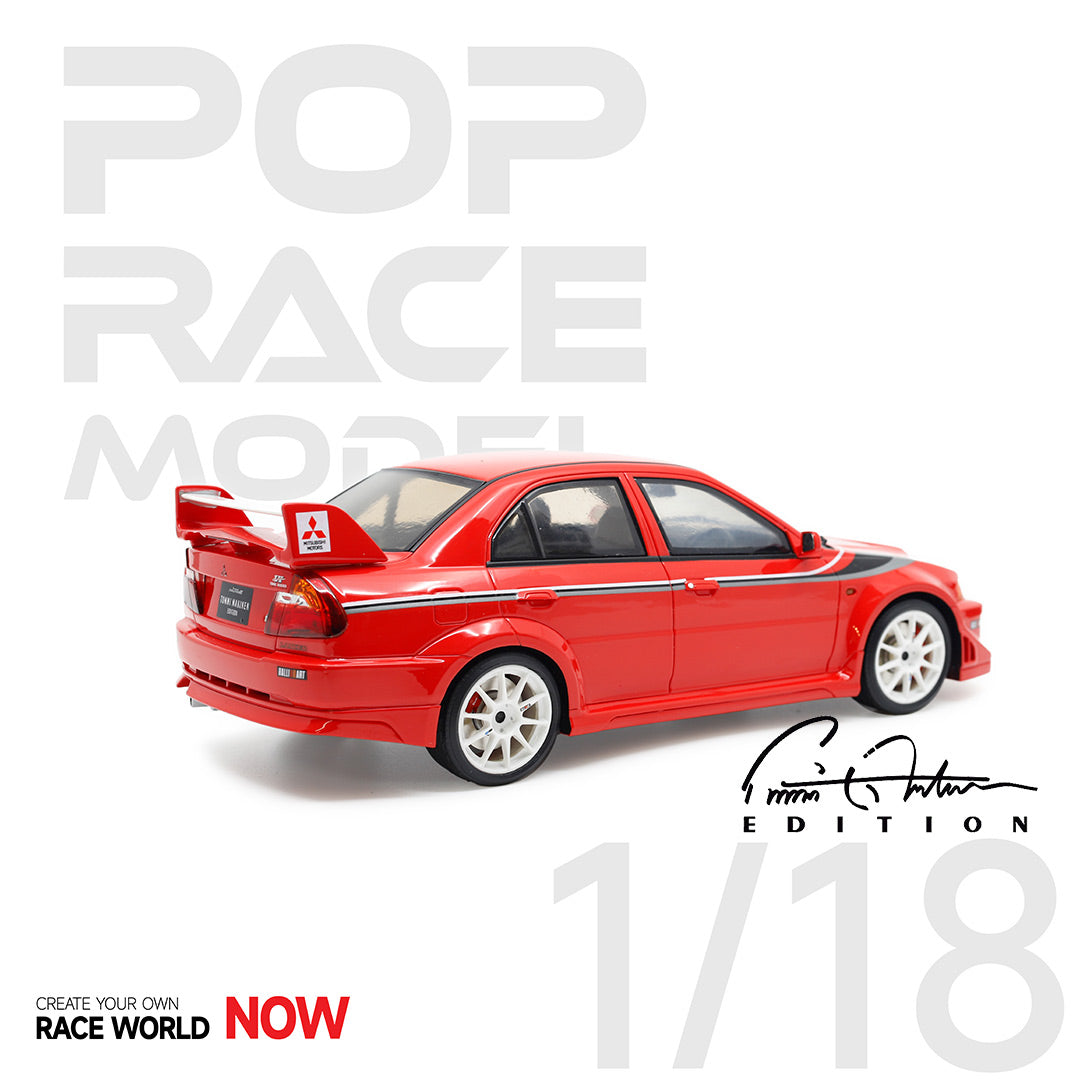 **PRE ORDER** - 1/18 Mitshubishi Evolution 6.5 Tommi Makinen Edition - Red