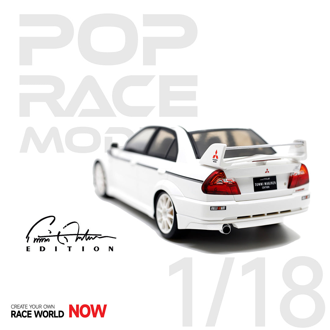 **PRE ORDER** - 1/18 Mitshubishi Evolution 6.5 Tommi Makinen Edition - White