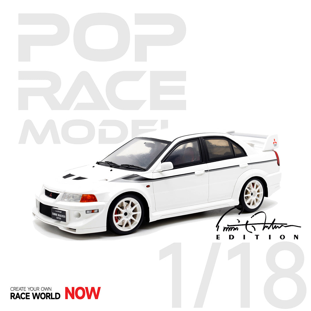 **PRE ORDER** - 1/18 Mitshubishi Evolution 6.5 Tommi Makinen Edition - White