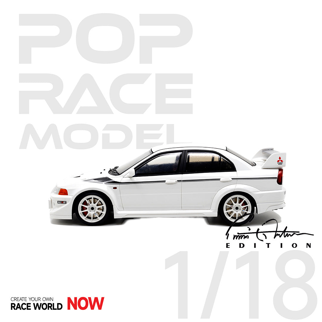 **PRE ORDER** - 1/18 Mitshubishi Evolution 6.5 Tommi Makinen Edition - White