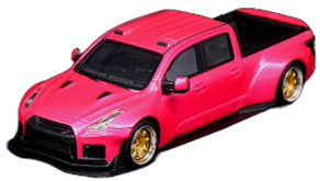 1/64 Nissian Godzilla Pick Up Truck - Pink